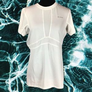 - Columbia XL White Omni Freeze Fitness Tee! EUC!